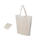 Zložljiva nakupovalna torba Ferrara 140 g/m², bež, EG085913