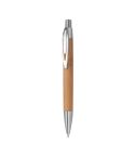 Bamboo ball pen with sharp clip, Beige, MA1149513