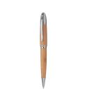 Metal twist ball pen with bamboo coating, Beige, MA1149613