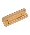 Bamboo pen with twist in bamboo case, Beige, MA1445313