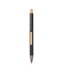 Recycled aluminium pen with bamboo window, MA15245