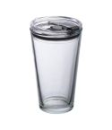 Staklena šalica s poklopcem Wattenscheid 400 ml, transparentan, EG153566