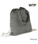 Recycled cotton bag 2 in 1, drawstring bag and shopping bag, V6792