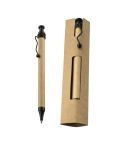 Penna a sfera in cartone Cramlington, nero, EG195703