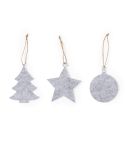 Weihnachtsdekorationsset, grau, OTK20119008000