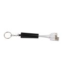 Keychain with USB charging cable, Black, MA2078503