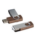 Twist USB Stick with dark wood cover, Brown, MA2087801