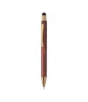 Penna a sfera in legno Bilzen, marrone, EG219201