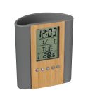 Pen case with deskclock, Grey, MA2256407