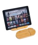 Bamboo tablet and smartphone holder, Beige, MA2318913