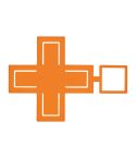 Mobile phone holder, Orange, MA2346010