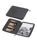 Colouring set in felt case, Dark Grey, MA2437877