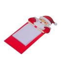 Santa Claus fridge magnet with notepad, Red, MA2551605