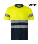 VL BRAHMA, T-shirt tecnica bicolore con motivo a occhio di uccello (140g/m²), in poliestere (100%), 36093