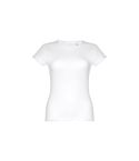 THC SOFIA WH, Damen tailliertes kurzärmeliges Baumwoll-T-Shirt, Weiß, 30105
