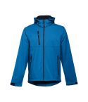 THC ZAGREB, giacca softshell uomo con cappuccio staccabile e orlo posteriore arrotondato, 30180