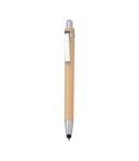 Bamboo ballpen with touch function, Beige, EG323913