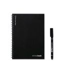 INFINITEBOOK RIGATO A5, Infinitebook A5 con copertina flessibile e 15 pagine rigate, nero, 33201-103