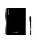 STARTER KIT INFINITEBOOK A5, set include un "Infinitebook" A5, kit di pulizia, evidenziatore e supporto per evidenziatore, nero, 33203-103