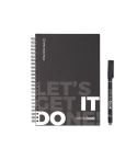STARTER KIT INFINITEBOOK, Infinitebook" komplet s trdo platnico, 1 komplet za čiščenje, 1 marker in 1 držalo za pisalo, črna, 33211-103