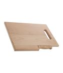 Tagliere in legno con coltello Lizzano, marrone, EG338801