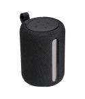 Speaker with LED light, round, Black, MA3524403