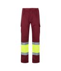 VL ATHENA, dvobarvne twill hlače (210g/m²), podložene, z več žepi, iz bombaža (20%) in poliestra (80%), 36052