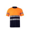 VL BASTET, Zweifarbiges Piqué-T-Shirt (150g/m²) aus Baumwolle (55%) und Polyester (45%), 36096
