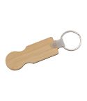 Bamboo Shopping Coin Key Ring Gothenburg, Beige, EG373613