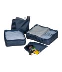 4-teiliges Reiseset Belmont, Marineblau meliert, EG390844