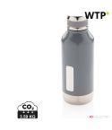 Auslaufsichere Vakuumflasche mit Logo-Platte, XDP436.67-FDE4572F