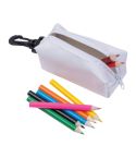 Astuccio con matite colorate Carlton, bianco, EG533906