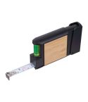Nastro di misurazione con livella Halifax, nero, EG545203