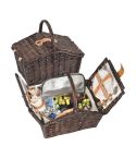 Picnic basket for 2 people, Brown, MA6233701