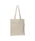 Baumwolltasche mit verschließbarer Vordertasche, Weiß, MA6494006