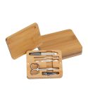 Set za manikuro v bambusovi škatli, bež, MA7364113