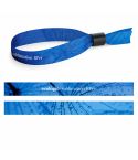 Tisak uzorka narukvice SUBLIMATION Slim II (15 mm) od recikliranog poliestera (100% rPET), 301 - Bijela, 75054S-301