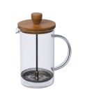 Glas Kaffee-/Teemacher mit Bambusdeckel, 600 ml, Banner, MA8264066