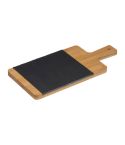 Bamboo board with slate insert, Beige, MA8386413