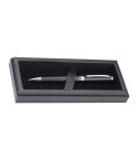Penna a sfera in metallo Clayton, nero, EG841303