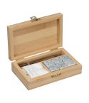 Ice cube set in bamboo case, Beige, MA8461013