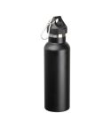 Matt vacuum flask with carabiner, 500ml, Black, MA8474903