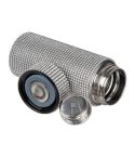 Small stainless steel bottle with rhinest, 350 ml, Grey, MA8522507