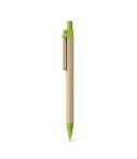 NAIROBI, penna a sfera in carta kraft con clip in legno, 91292