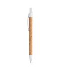 NATURA, nalivno pero iz plute in recikliranega aluminija (100% rAL) s sponko, naravna, 91647-160