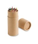 CYLINDER, kutija za olovke s 12 obojanim olovkama, prirodni, 91752-160