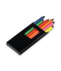 MEMLING, Bleistiftbox mit 6 Farbstiften, Schwarz, 91767-103