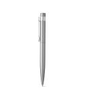 ALEXA, penna a sfera con corpo in acciaio inox (53% rSS) e clip, Argento satinato, 91779-127