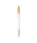 HARLAN, rPET ball pen pen with coloured button, 91794