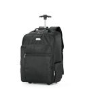 AVENIR, 17" nahrbtnik voziček za prenosnik iz 1680D in 300D poliestra, črna, 92177-103